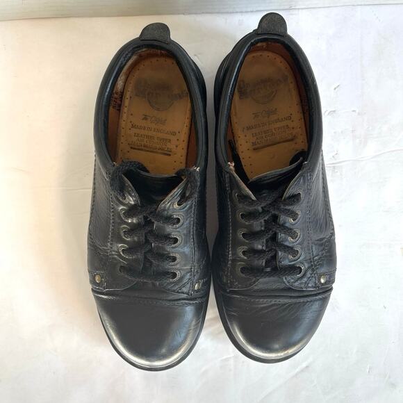 Vintage Men\'s Dr. Martens Black Leather 8322 Made in England Oxfords Sz M6 main image 7